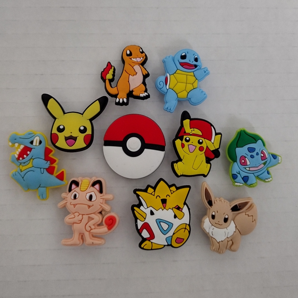 Pokemon croc charms